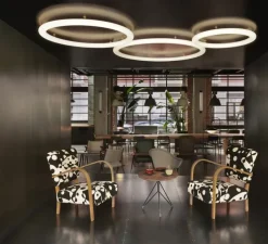 Applique ou plafonnier, Giotto, blanc, LED, dim, 2700K, 1800lm, Ø80cm, H7cm - Slide