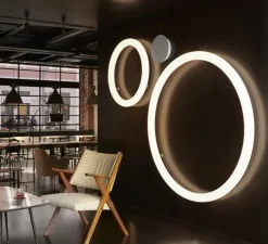 Applique ou plafonnier, Giotto, blanc, LED, dim, 2700K, 3200lm, Ø140cm, H7cm - Slide