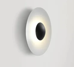 Applique ou plafonnier, Ginger 32C, blanc & noir, IP65, LED, dim, 2700K, 350 lm, Ø32cm, H32cm - Marset