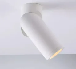 Applique ou plafonnier, Génisse, blanc, Ø6cm, H15,5cm - Nedgis