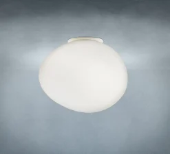 Applique ou plafonnier, Gregg Piccola, classe II, blanc, IP40, L13cm, H12cm - Foscarini