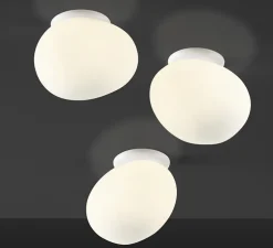 Applique ou plafonnier, Gregg Piccola, classe II, blanc, IP40, L13cm, H12cm - Foscarini