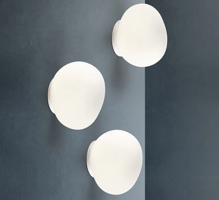 Applique ou plafonnier, Gregg Piccola, classe II, blanc, IP40, L13cm, H12cm - Foscarini