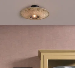 Applique ou plafonnier, Kalimantan S, Naturel, Ø44cm, H12cm - GOOD&MOJO