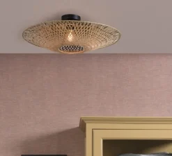 Applique ou plafonnier, Kalimantan M, Naturel, Ø60cm, H15cm - GOOD&MOJO