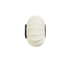 Applique ou plafonnier, Knit Wit, oval, blanc perle, Ø45cm, H26cm - Made by Hand