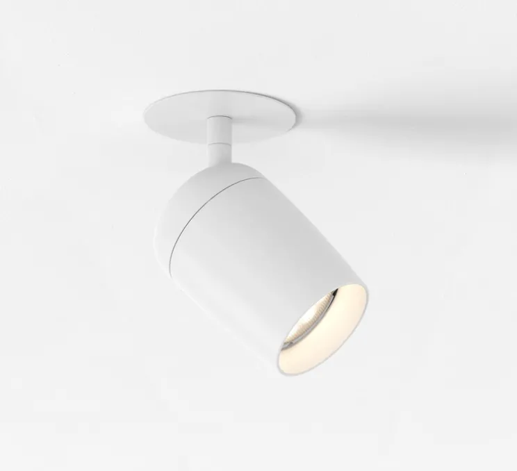 Applique ou plafonnier, Koto, encastré, blanc, Ø8cm, H14,8cm - Astro