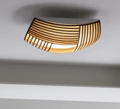 Applique ou plafonnier, Kuulto 9100, Laminé noir, LED, dim, 3000K, 3100 lm, Ø52cm, H15cm - Secto Design