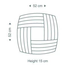 Applique ou plafonnier, Kuulto 9100, Laminé noir, LED, dim, 3000K, 3100 lm, Ø52cm, H15cm - Secto Design