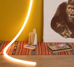 Applique ou plafonnier, La Linea, blanc, IP65, LED, 3000K, 4800lm, Ø5cm, L500cm - Artemide