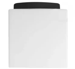 Applique ou plafonnier, lampe en verre soufflé, noir et blanc, IP40, L18,4cm, H20cm - Zangra