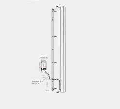 Applique ou plafonnier, LED40 Fix, chêne, LED, 3000K, 1063lm, L130cm, H4cm - Tunto