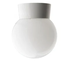 Applique ou plafonnier, Light.072, avec glass006, blanc, Ø14,5cm, H17,5cm - Zangra