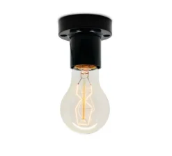 Applique ou plafonnier, light.061, noir, Ø7cm, H6cm - Zangra