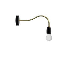 Applique ou plafonnier, Light.040, noir et or, LED, Ø10cm, H48cm - ZANGRA