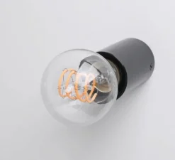 Applique ou plafonnier, light.030 mini, noir brillant, Ø4,5cm, H7cm - Zangra