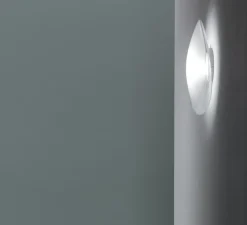 Applique ou plafonnier, Loop F35, transparent, blanc, IP40, LED, dim, 3000K, lm, Ø45cm, H11,5cm - Fabbian