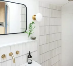 Applique ou plafonnier, LOCHAN, laiton, IP44, Ø8,5cm, H11cm - Tala