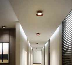 Applique ou plafonnier, Maine A-3410L, cuivre métallique, LED, 2700K, Ø18,5cm, H7,4cm - Estiluz