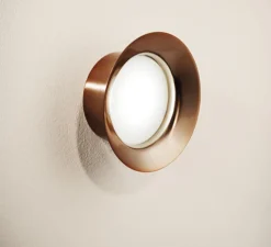 Applique ou plafonnier, Maine A-3410L, cuivre métallique, LED, 2700K, Ø18,5cm, H7,4cm - Estiluz