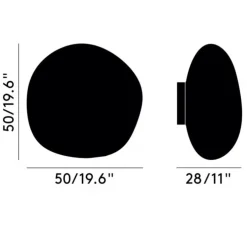 Applique ou plafonnier, Melt, fumée, LED, dim, 3000k, 800 lm, L50cm, H50cm - Tom Dixon