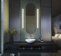 Applique ou plafonnier, Mirbi Long 3.0, blanc, IP44, LED, 3000K, 1250lm, L90cm, H4cm - Wever&Ducré