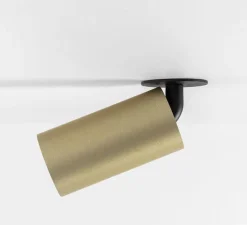 Applique ou plafonnier, Minude, 30°, ano champagne, LED, 2700K, 605lm, L4,5cm, H8,8cm - Modular