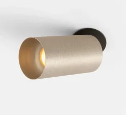 Applique ou plafonnier, Minude, 30°, ano champagne, LED, 2700K, 605lm, L4,5cm, H8,8cm - Modular