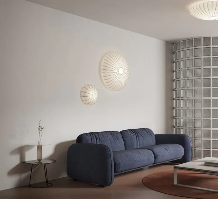 Applique ou plafonnier, Muse 40, blanc, Ø40cm, H14cm - Axolight