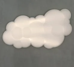 Applique ou plafonnier, Nuvola, blanc, LED, dim, 2700K, 4500 lm, L154cm, H37cm-Nemo Lighting