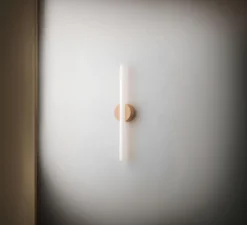 Applique ou plafonnier, Otto, Pêche, Ø9,5cm, H6cm - Plato Design