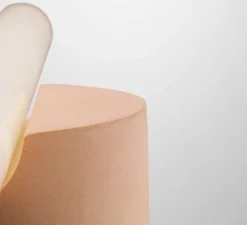 Applique ou plafonnier, Otto, Pêche, Ø9,5cm, H6cm - Plato Design