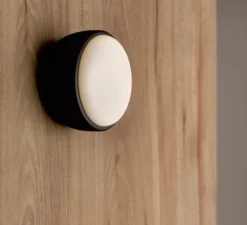 Applique ou plafonnier, Over Me, noir, IP44, Ø30cm, H14cm - Northern