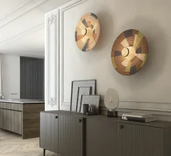 Applique ou plafonnier, Parrot M, marron, Ø60cm, H7cm - Forestier