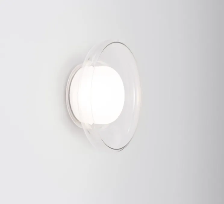 Applique ou plafonnier, Pace 28, transparent, LED, dim, 2700K, Ø28cm, H11cm - A-N-D