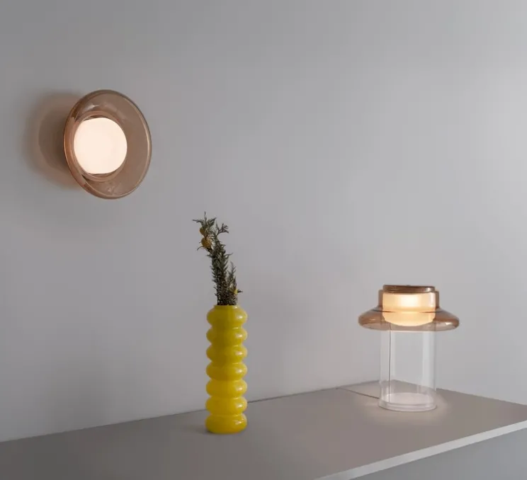 Applique ou plafonnier, Pace 28, ambre, LED, dim, 2700K, Ø28cm, H11cm - A-N-D