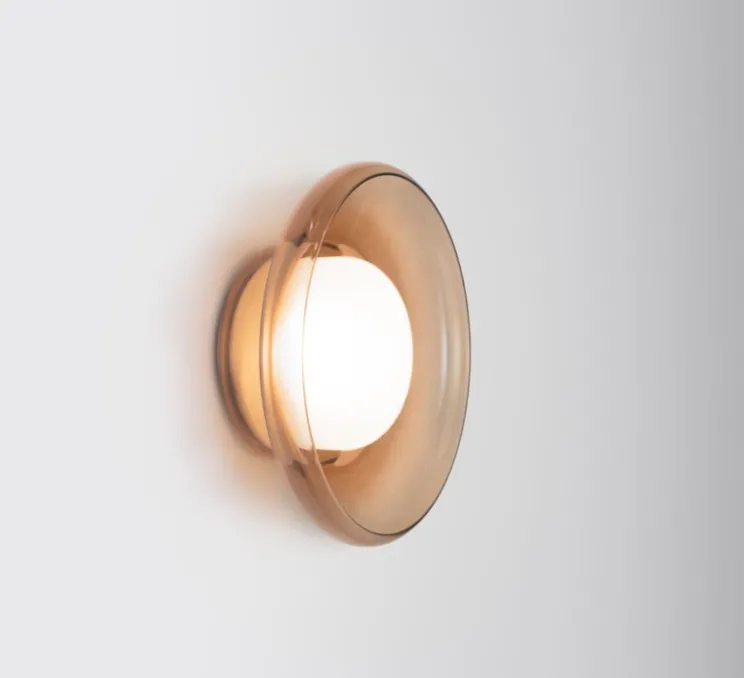 Applique ou plafonnier, Pace 28, ambre, LED, dim, 2700K, Ø28cm, H11cm - A-N-D