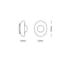 Applique ou plafonnier, Pillow Small, Transparent dépoli, blanc, L16cm, H19,5cm - SkLO Studio