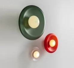 Applique ou plafonnier, Pillow Large, Gris dépoli, bleu céladon, L33,5cm, H40,5cm - SkLO Studio