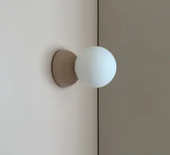 Applique ou plafonnier plâtre, Vertbois, prêt à peindre, Suzanne, blanc, Ø10cm, H14cm - Nedgis