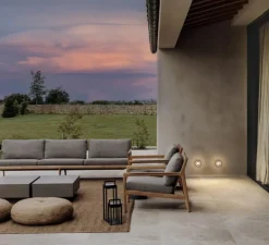 Applique ou plafonnier, Roc mini, transparent et noir, IP65, LED, 2700K, 291lm, Ø8,5cm - Marset