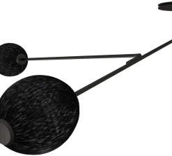 Applique ou plafonnier, Satellite, noir mat, L166cm, H119cm - Gubi