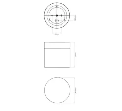 Applique ou plafonnier, Sabina, Chrome Poli, IP44, Ø17cm, H17cm - ASTRO LIGHTING