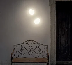 Applique ou plafonnier, salle de bain, Gregg Piccola, classe II, blanc, IP44, L13cm, H12cm - Foscarini