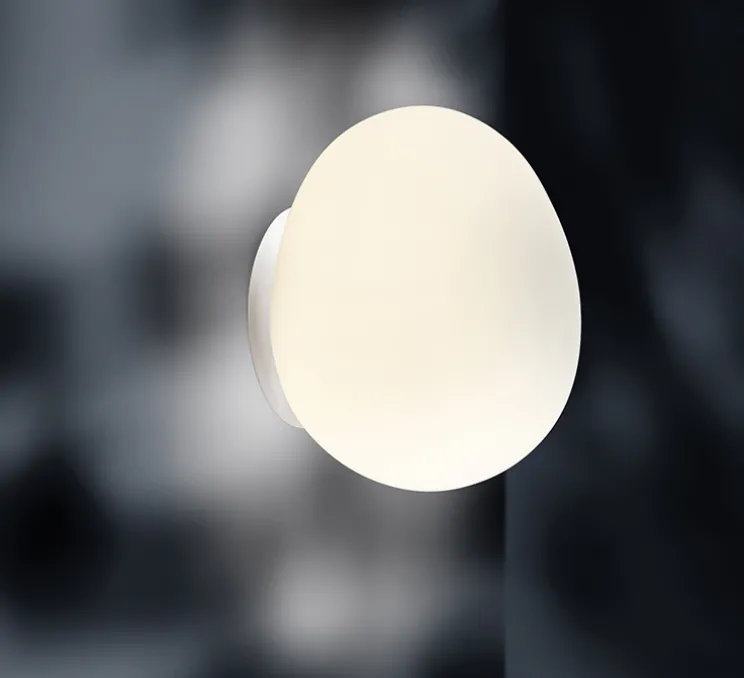 Applique ou plafonnier, salle de bain, Gregg Piccola, classe II, blanc, IP44, L13cm, H12cm - Foscarini