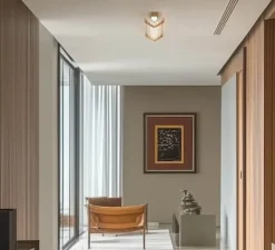 Applique ou plafonnier, Seagull 600, bronze, LED, dim, 2700K, 1500 lm, L60cm, H16,7cm - DCW éditions Paris