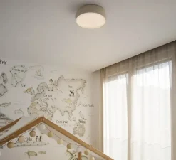 Applique ou plafonnier, Shoku 350, gris, LED, dim, 2700K, lm, Ø35cm, H9,3cm - Faro