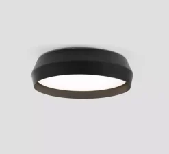 Applique ou plafonnier, Shoku 350, noir, LED, dim, 2700K, lm, Ø35cm, H9,3cm - Faro