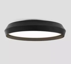 Applique ou plafonnier, Shoku 600, noir, LED, dim, 2700K, lm, Ø60cm, H9,3cm - Faro