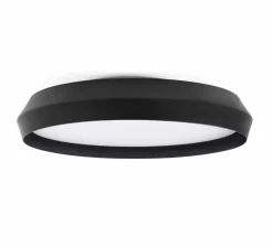 Applique ou plafonnier, Shoku 600, noir, LED, dim, 2700K, lm, Ø60cm, H9,3cm - Faro